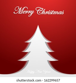 Abstract Christmas tree background. Vector eps10 Illustration. 