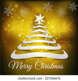 abstract Christmas tree background vector illustration 