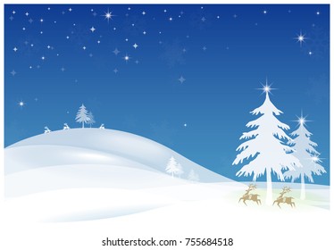 Abstract Christmas tree with beautiful  background vector design