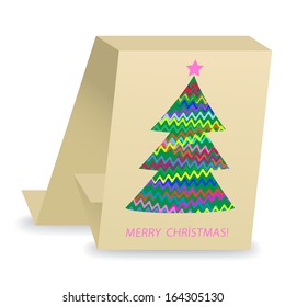 abstract christmas  tree card