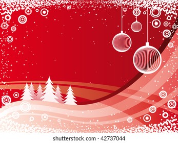  Abstract Christmas tree card