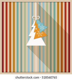 Abstract Christmas Tree Card