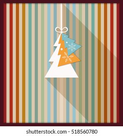 Abstract Christmas Tree Card