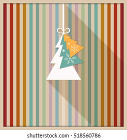 Abstract Christmas Tree Card