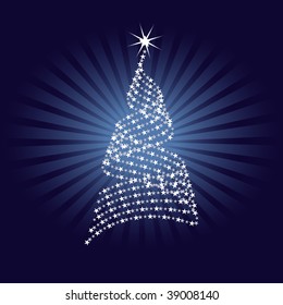 Abstract Christmas Tree Design