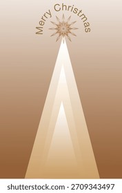 Abstractas dibujo de árbol de Navidad con estrella y la inscripción "Feliz Navidades".
