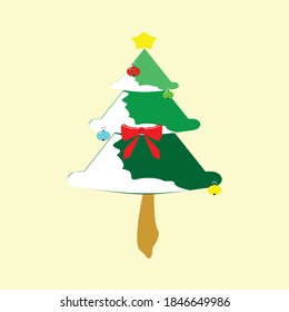 abstract christmas tree fit for symbol cristmas