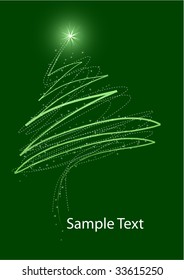 Abstract Christmas Tree - Green