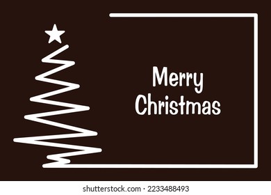 abstract christmas tree greeting card