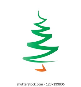 Abstract Christmas tree icon