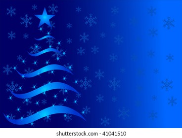 Abstract christmas tree illustration vector