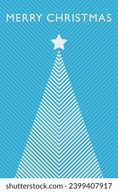 Abstract Christmas tree. Modern design. Vector illustration
