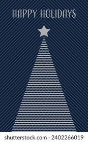 Abstrakter Weihnachtsbaum. Modernes Design. Vektorgrafik