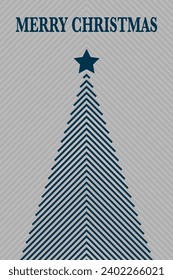 Abstract Christmas tree. Modern design. Vector illustration