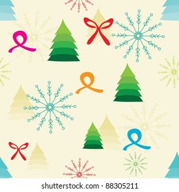 Abstract Christmas tree pattern background