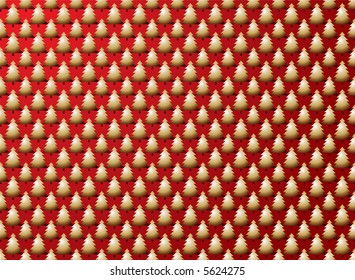 Abstract christmas tree repeat design that seamless fits together