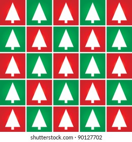 Abstract Christmas tree seamless pattern background. Vector illustration.