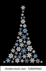 Abstract Christmas Tree Simple Drawing Vector Stock Vector (Royalty ...