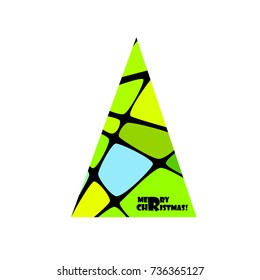 abstract Christmas tree. Vector