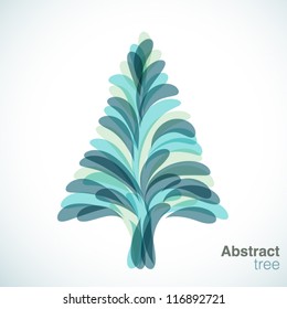 Abstract Christmas Tree - Vector Christmas tree design.  File is EPS 10 and uses 4 global color swatches.