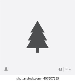 Abstract christmas tree vector icon