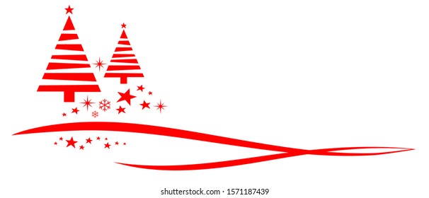 Abstract christmas tree vector illustration