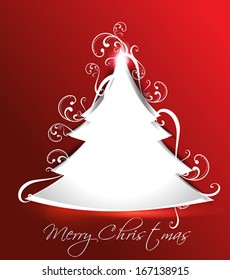 Abstract Christmas Tree Vector illustration 