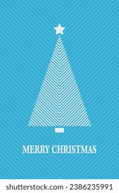 Abstract Christmas tree. Vector illustration