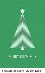 Abstract Christmas tree. Vector illustration