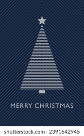 Abstract Christmas tree. Vector illustration