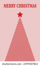 Abstract Christmas tree. Vector illustration