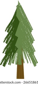 Ilustración vectorial abstracta del árbol de navidad