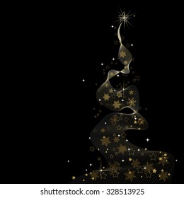 Abstract Christmas Tree - vector illustration