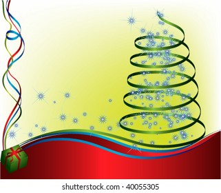 abstract christmas tree. vector illustration