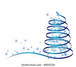 abstract christmas tree. vector illustration