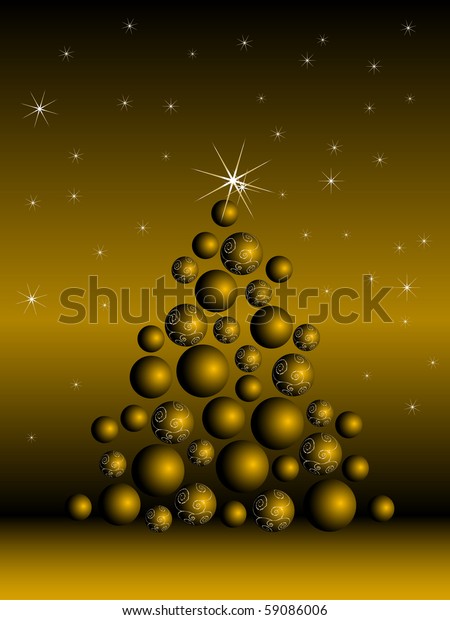 Abstract Christmas Tree Vector Illustration Stock Vector Royalty Free 59086006