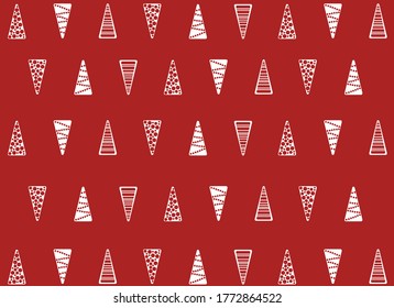 abstract Christmas tree, vector pattern