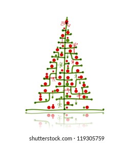 Abstract christmas tree for yuor design
