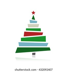 Abstract christmas trees for your design