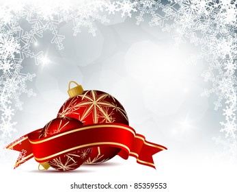 abstract Christmas vector decoration with copy space. Eps10