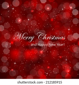 Abstract christmas vector design with light and snow/vector illustration