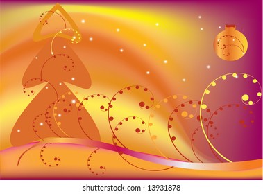 Abstract christmas. Vector illustration