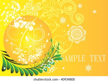 Abstract Christmas vector illustration for New Year design.