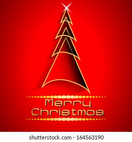 Abstract Christmas vector illustration with shiny color background. 