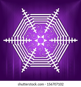 abstract Christmas vector illustration with snowflake