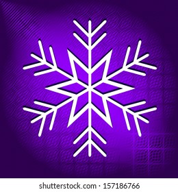 abstract Christmas vector illustration with snowflake