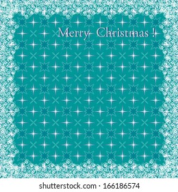 abstract Christmas vector illustration with snowflakes