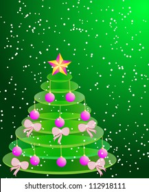 abstract Christmas vector illustration Christmas tree
