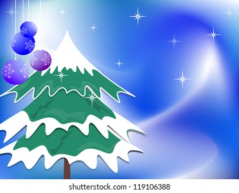 abstract Christmas vector illustration Christmas tree