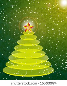 abstract Christmas vector illustration Christmas tree